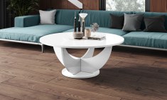 CAPRI 100 round coffee table (high gloss/different colours)